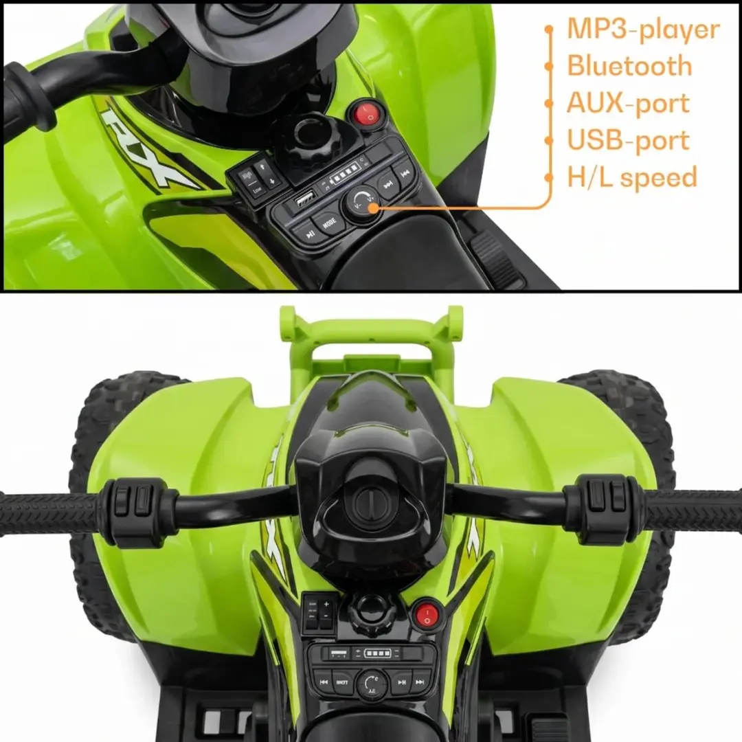 Vrooomy Honda TRX90X 12V Kinderquad - Groen - afbeelding 3 van 6