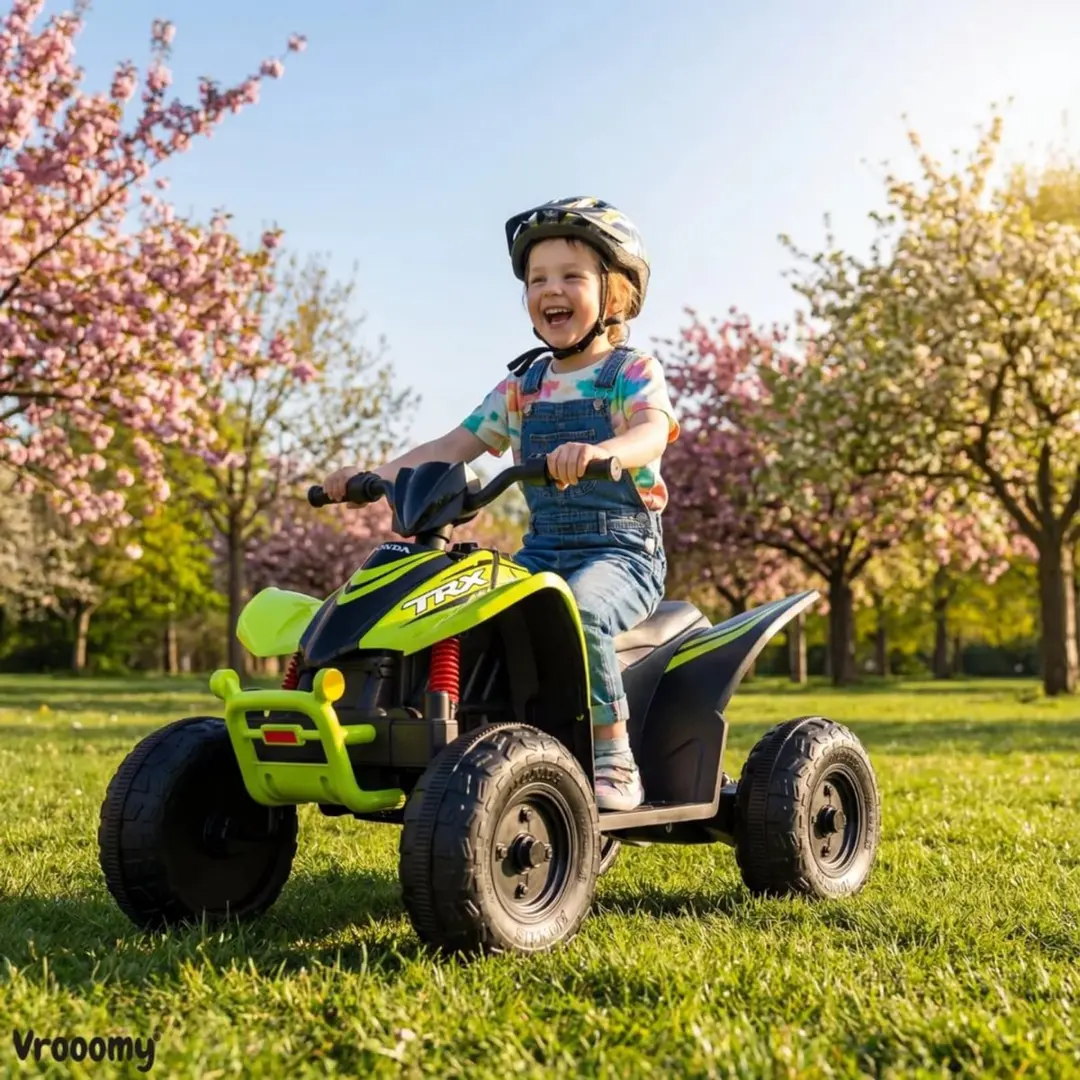 Vrooomy Honda TRX90X 12V Kinderquad - Groen - afbeelding 5 van 6