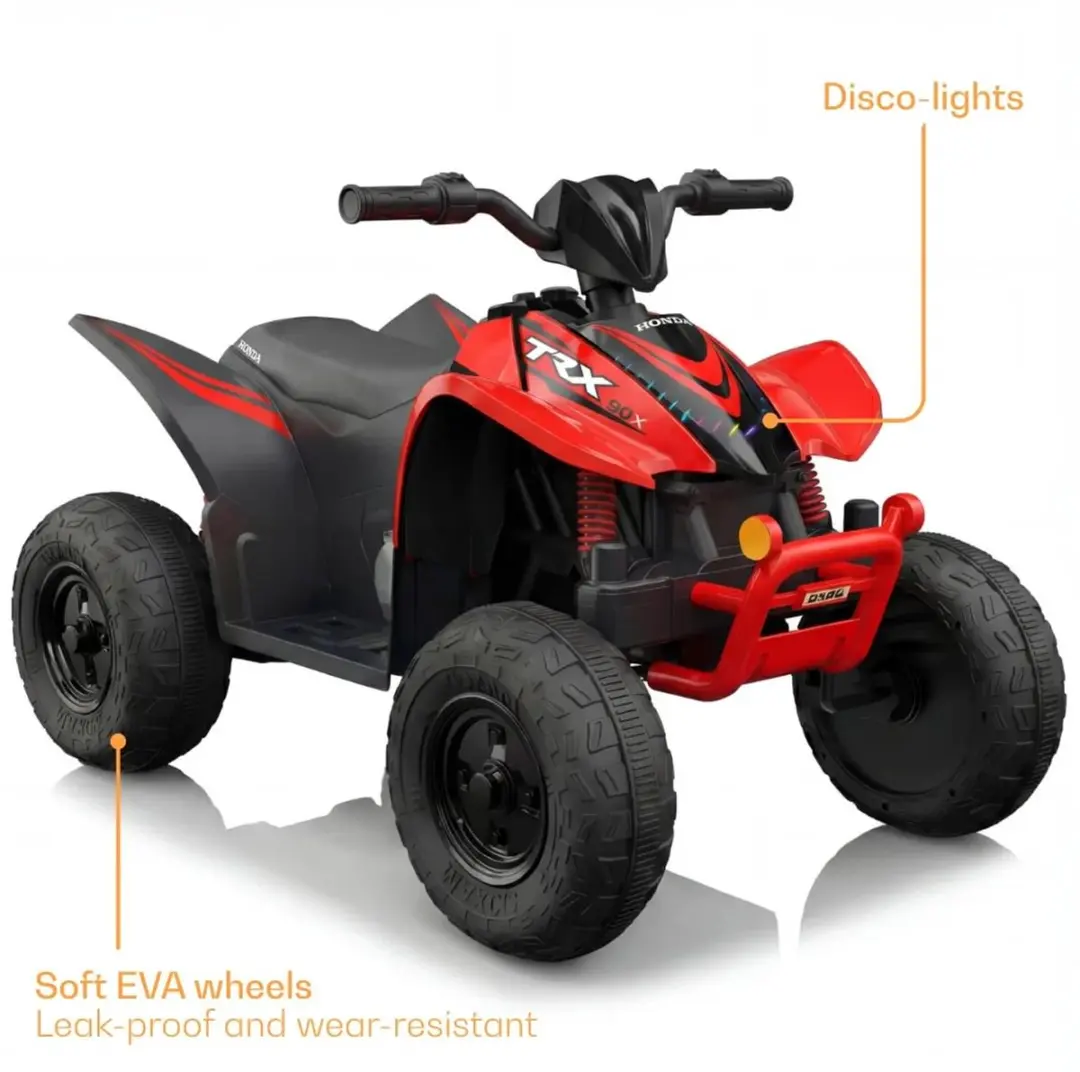 Vrooomy Honda TRX90X 12V Kinderquad Rood - afbeelding 3 van 6