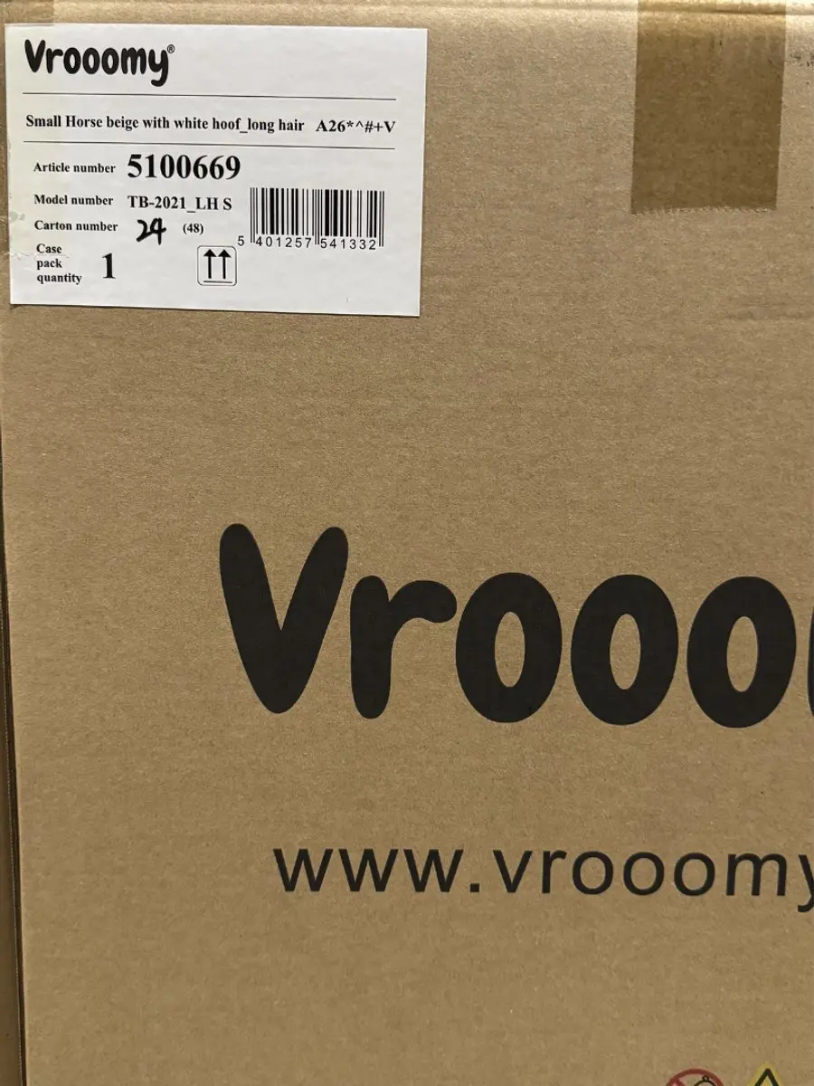 Vrooomy Mechanisch Speelgoedpaard 5100669 - Beige - afbeelding 4 van 5