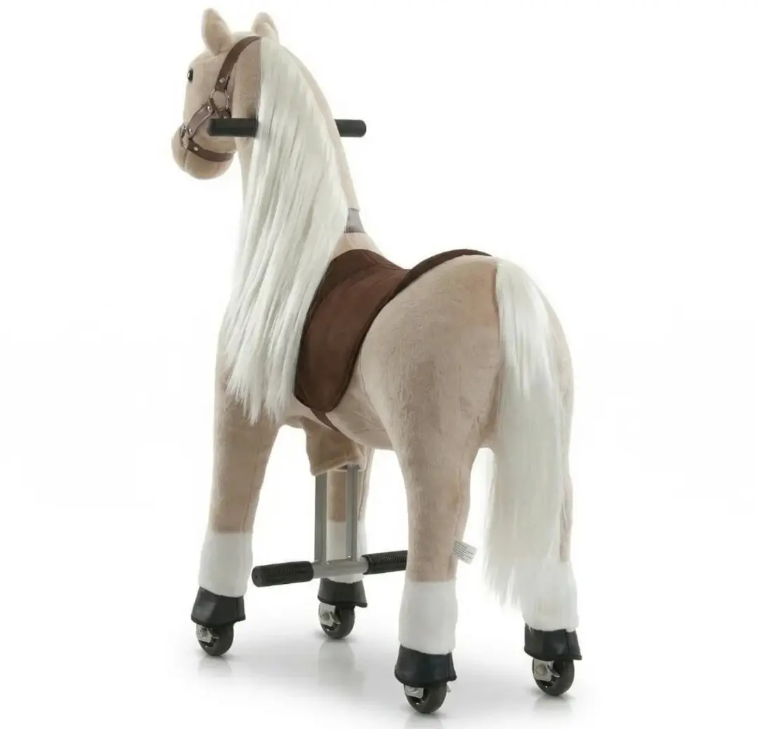 Vrooomy Mechanisch Speelgoedpaard 5100669 - Beige - afbeelding 2 van 5