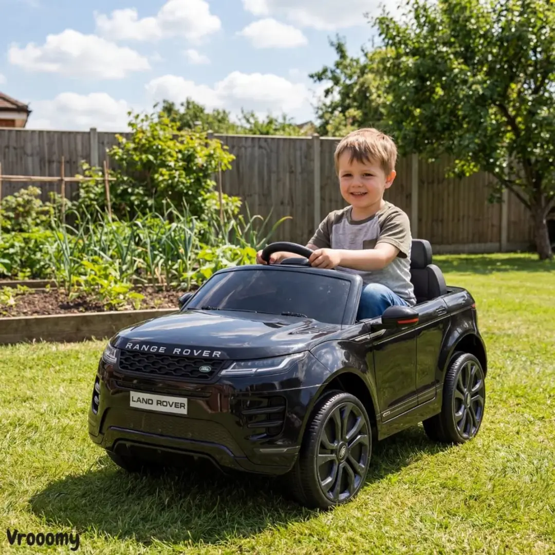 Vrooomy Range Rover Evoque S 12V Kinderauto - Zwart - afbeelding 4 van 6