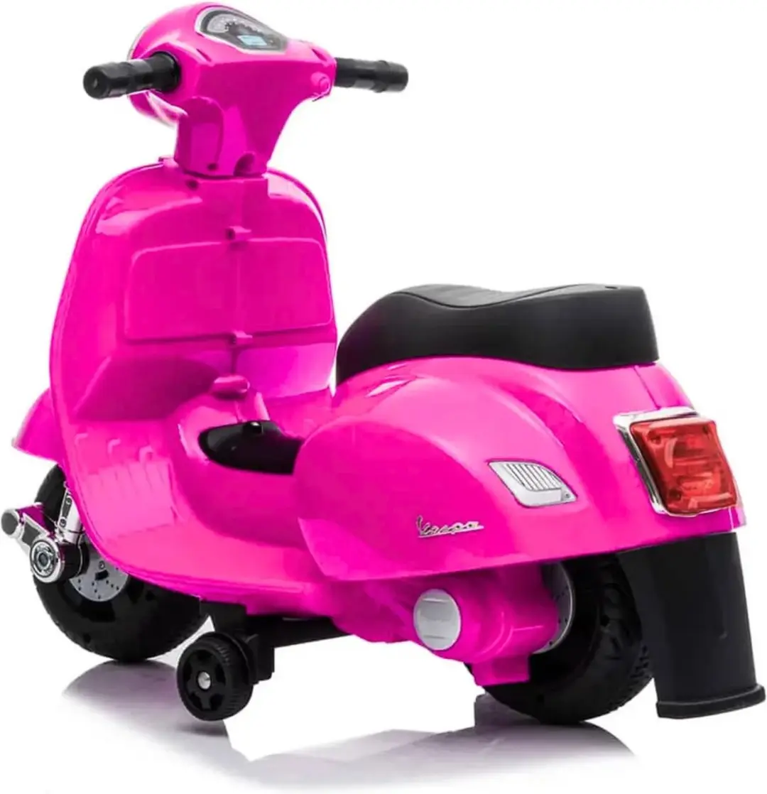 Vrooomy Vespa GTS Elektrische Kinderscooter 6V - Roze - afbeelding 2 van 6