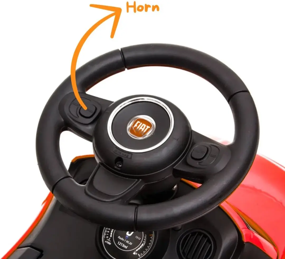 Vrooomy Fiat 500 Loopauto Rood - 1 tot 3 jaar - afbeelding 5 van 6