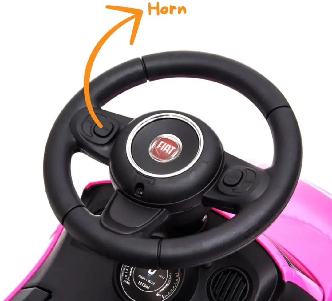 Vrooomy Fiat 500 Loopauto Roze - 1-3 jaar - afbeelding 3 van 6