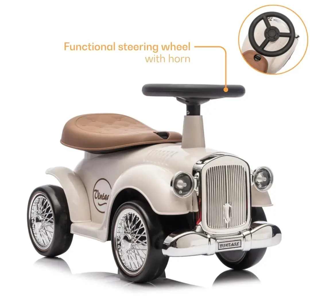 Vrooomy Classic 1930 Loopauto - Wit - afbeelding 3 van 6