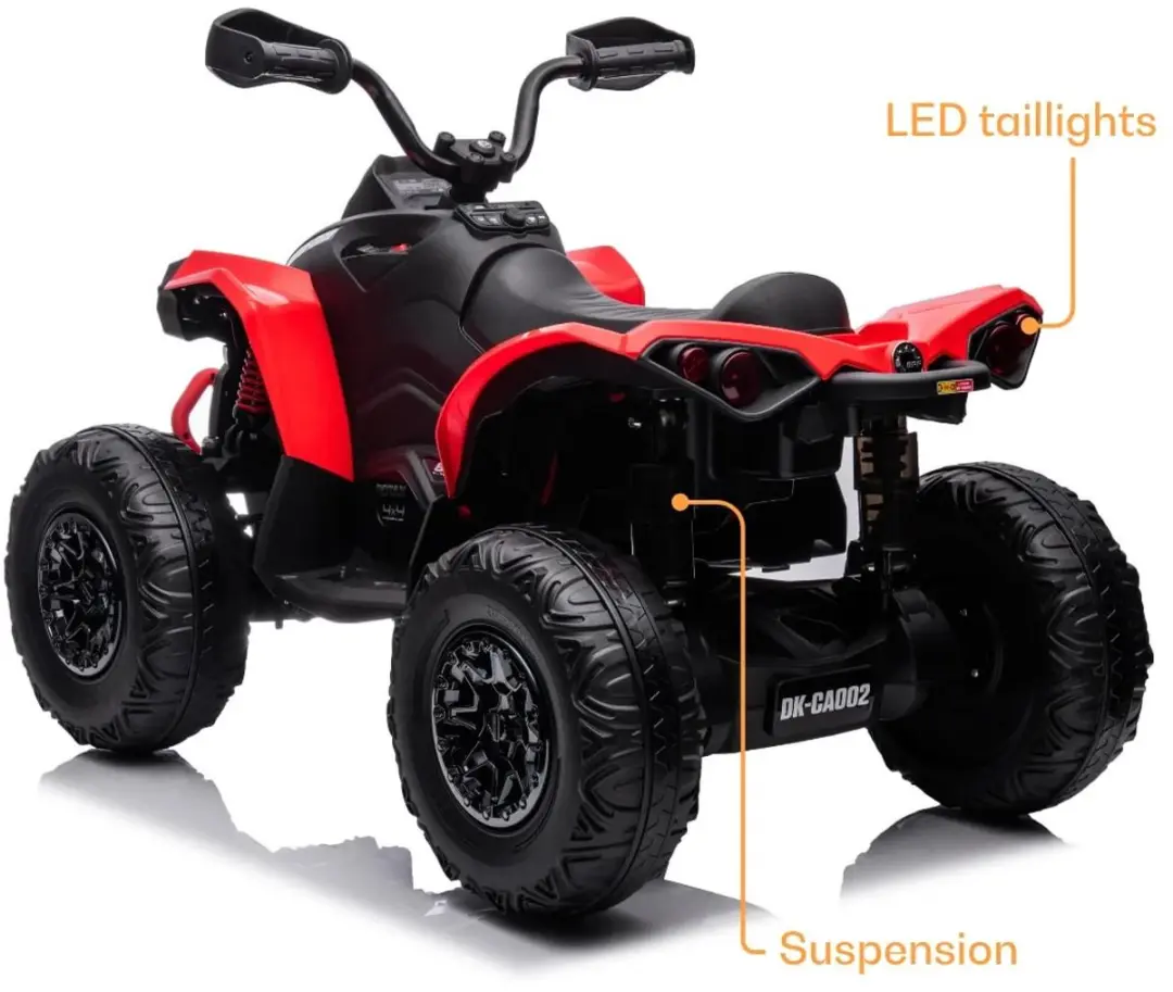 Vrooomy Can-Am Renegade 850 12V Kinderquad - Rood - afbeelding 2 van 6
