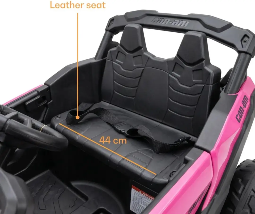 Vrooomy Can-Am Maverick R 12V Kinderauto Roze - afbeelding 2 van 6