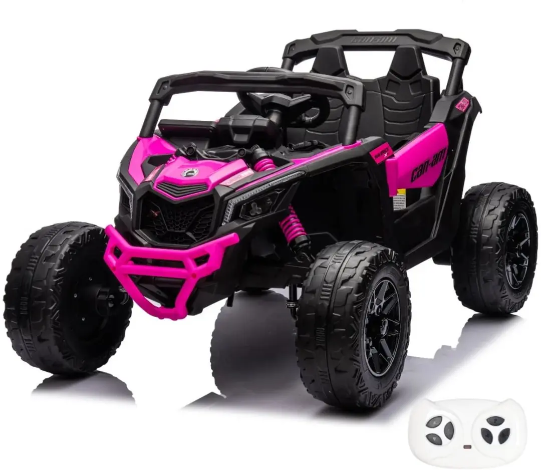Vrooomy Can-Am Maverick R 12V Kinderauto Roze