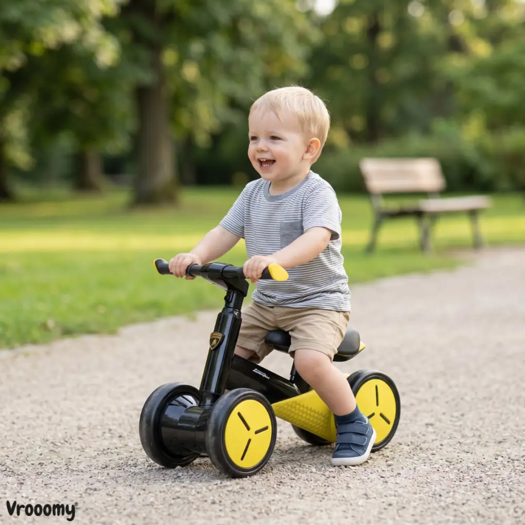 Vrooomy Lamborghini Loopfiets 1-3 jaar - Geel - afbeelding 2 van 6