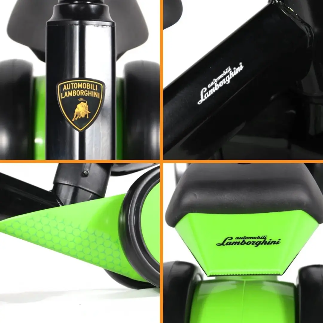 Vrooomy Lamborghini Loopfiets 1-3 jaar - Groen - afbeelding 3 van 6