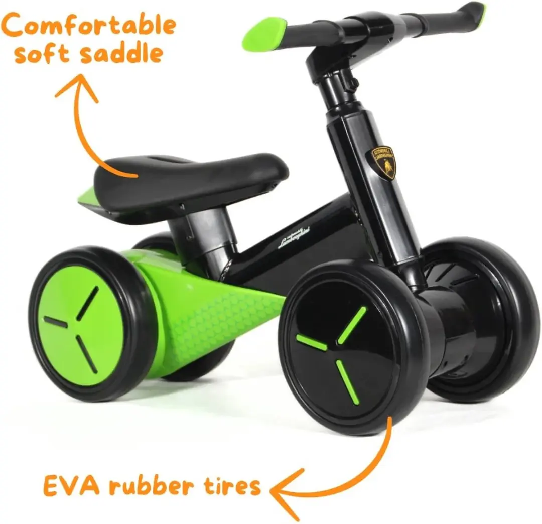 Vrooomy Lamborghini Loopfiets 1-3 jaar - Groen - afbeelding 6 van 6