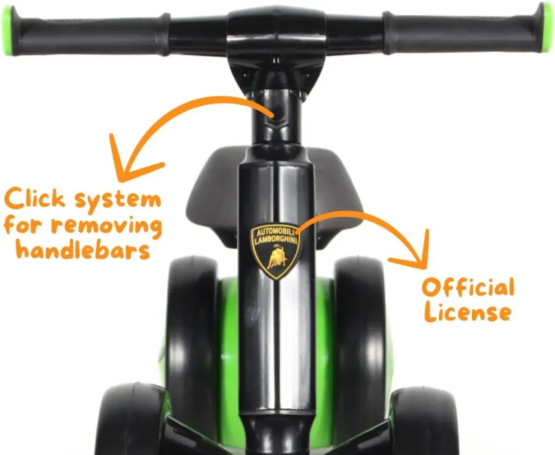 Vrooomy Lamborghini Loopfiets 1-3 jaar - Groen - afbeelding 5 van 6