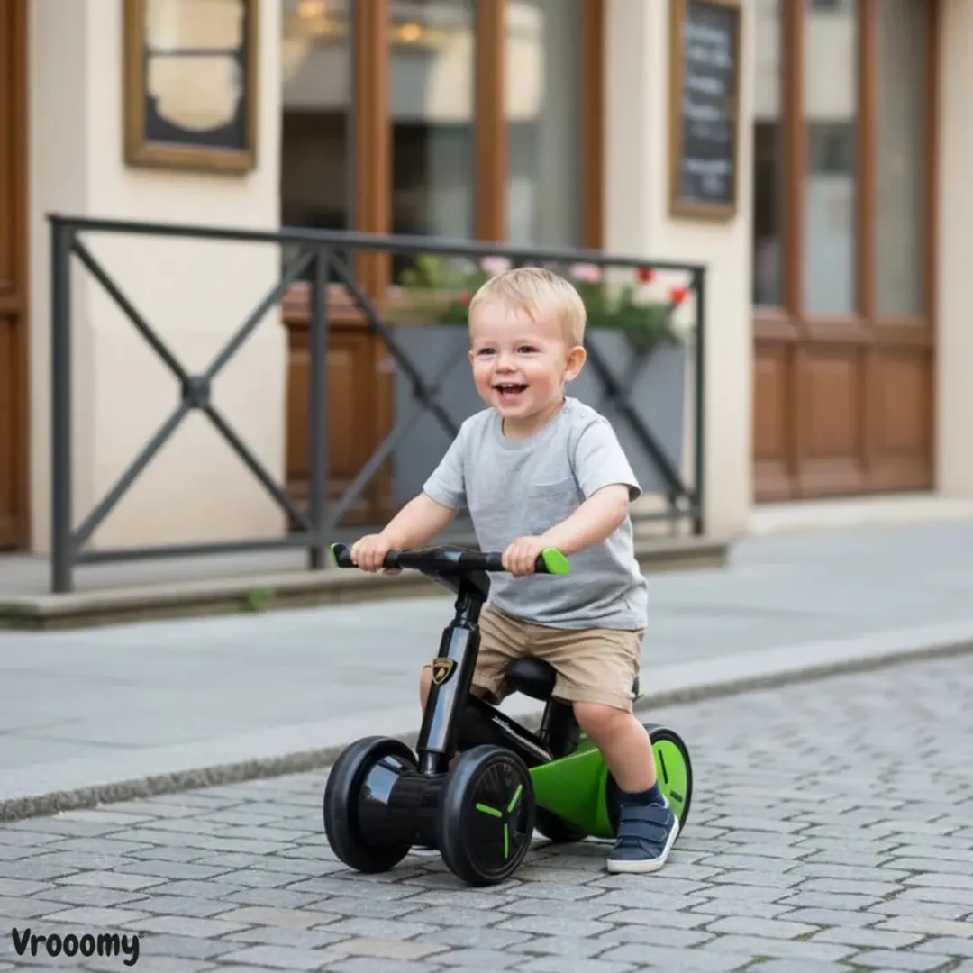 Vrooomy Lamborghini Loopfiets 1-3 jaar - Groen - afbeelding 2 van 6
