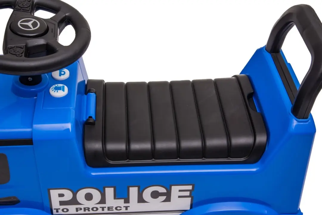 Vrooomy Mercedes-Benz Antos Politie Loopauto Blauw - afbeelding 6 van 6