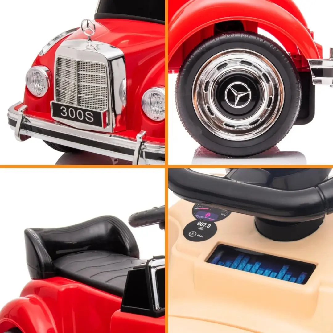 Vrooomy Mercedes-Benz 300S Loopauto - Rood - afbeelding 6 van 6