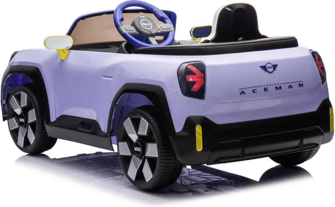 Vrooomy Mini Aceman Concept 12V Kinderauto - Paars - afbeelding 2 van 6