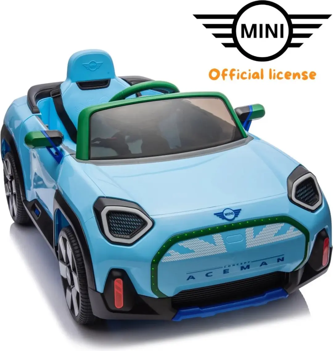 Vrooomy MINI Aceman Concept 12V Kinderauto - Blauw - afbeelding 6 van 6