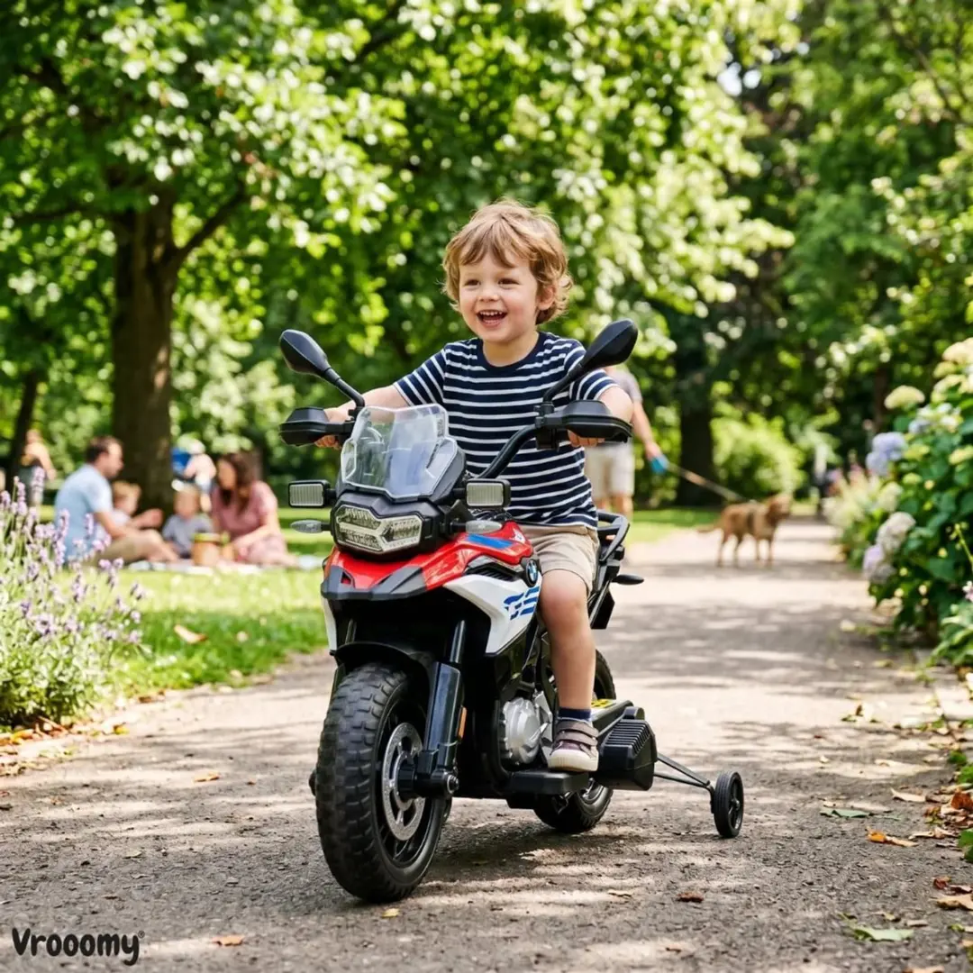 Vrooomy BMW F850 GS Elektrische Kindermotor 12V - Rood - afbeelding 5 van 6
