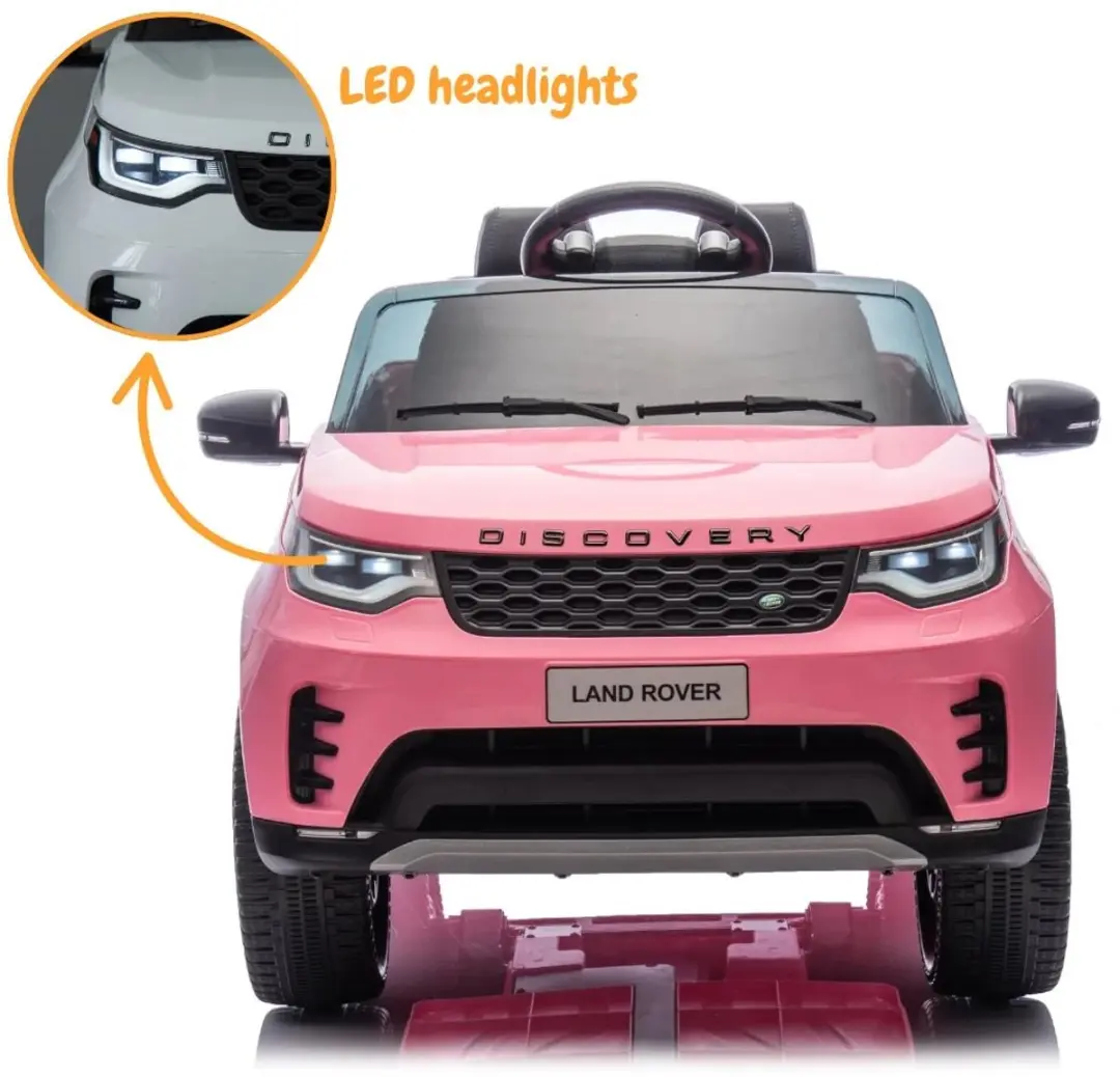 Vrooomy Land Rover Discovery 12V Kinderauto - Roze - afbeelding 5 van 6