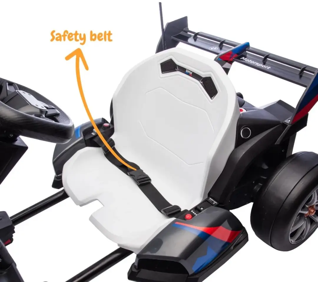 Vrooomy BMW M-Stijl Elektrische Go-Kart 24V - Grijs - afbeelding 3 van 6