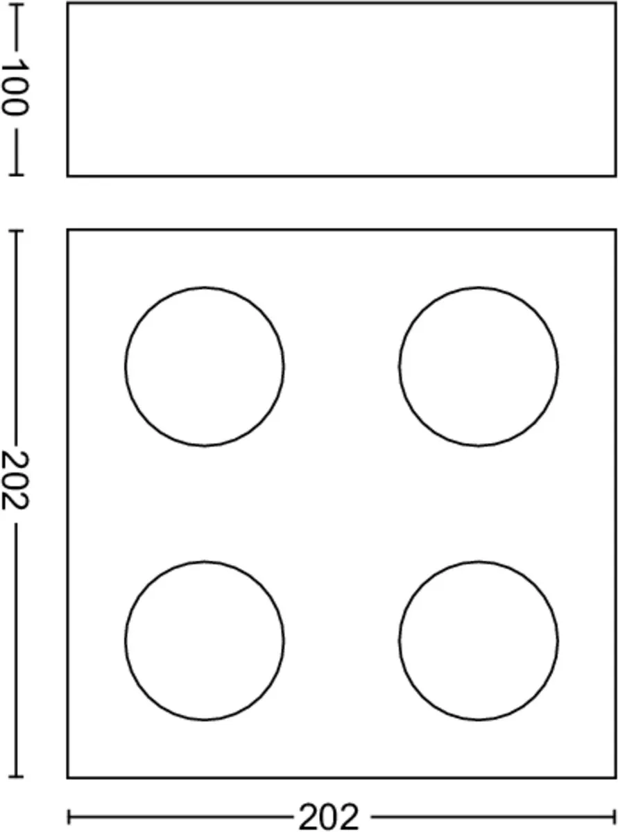 Philips Box Opbouwspot 4-lichts - Zwart - afbeelding 6 van 6