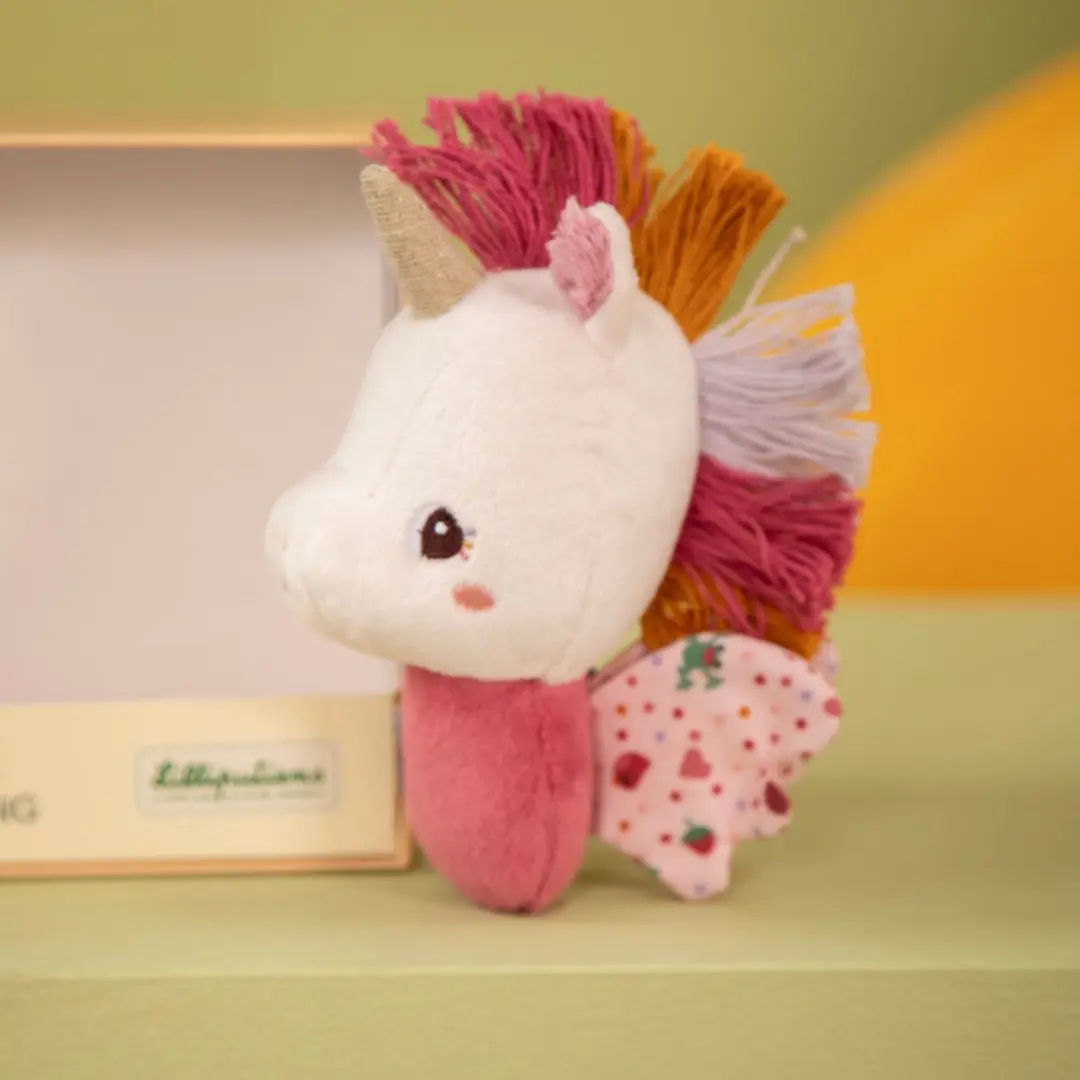 Lilliputiens Sensorische Ontdekkingsset 3 Rammelaars - Lena de Eenhoorn - Meerkleurig - afbeelding 6 van 6
