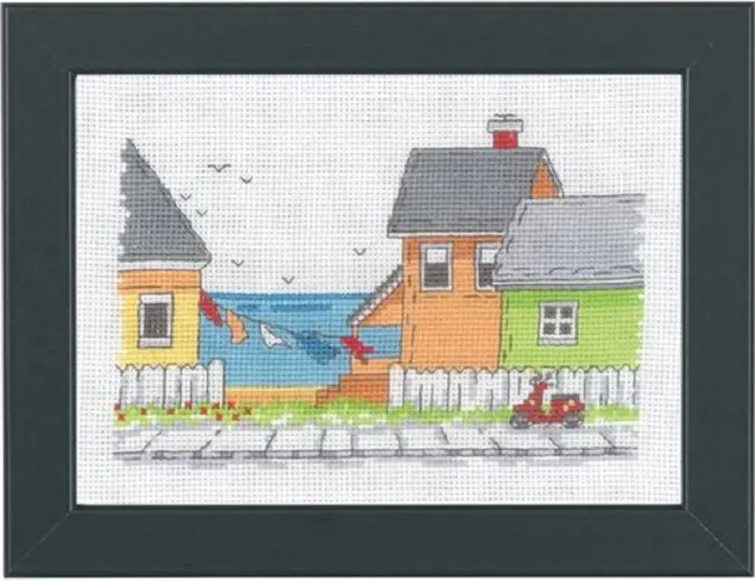 Permin borduurpakket Strandhuis 13-3157