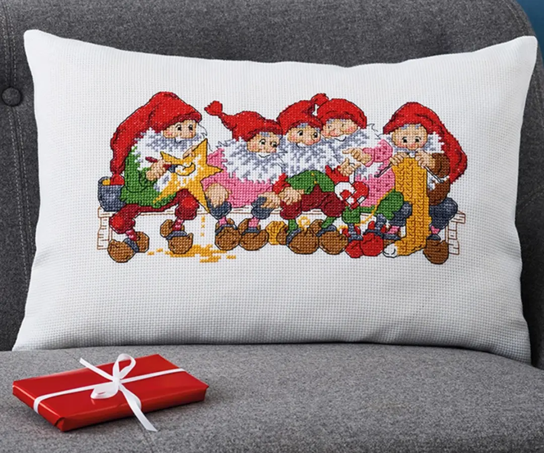 Permin borduurkussenpakket kerst knutselen 83-5260 telpatroon