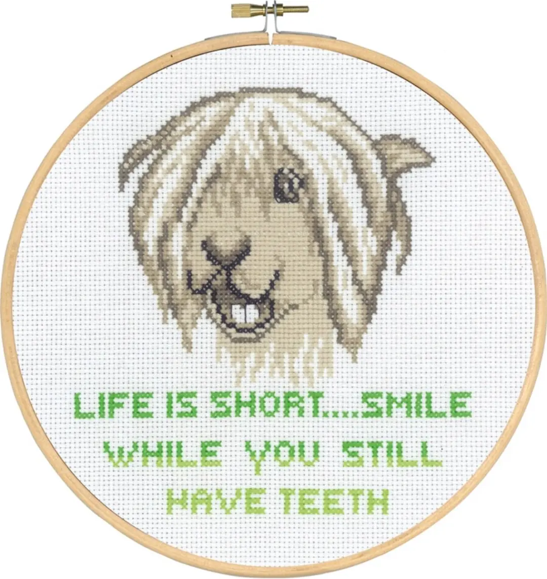Permin borduurpakket Life is short.. 92-3365 telpatroon incl. borduurring