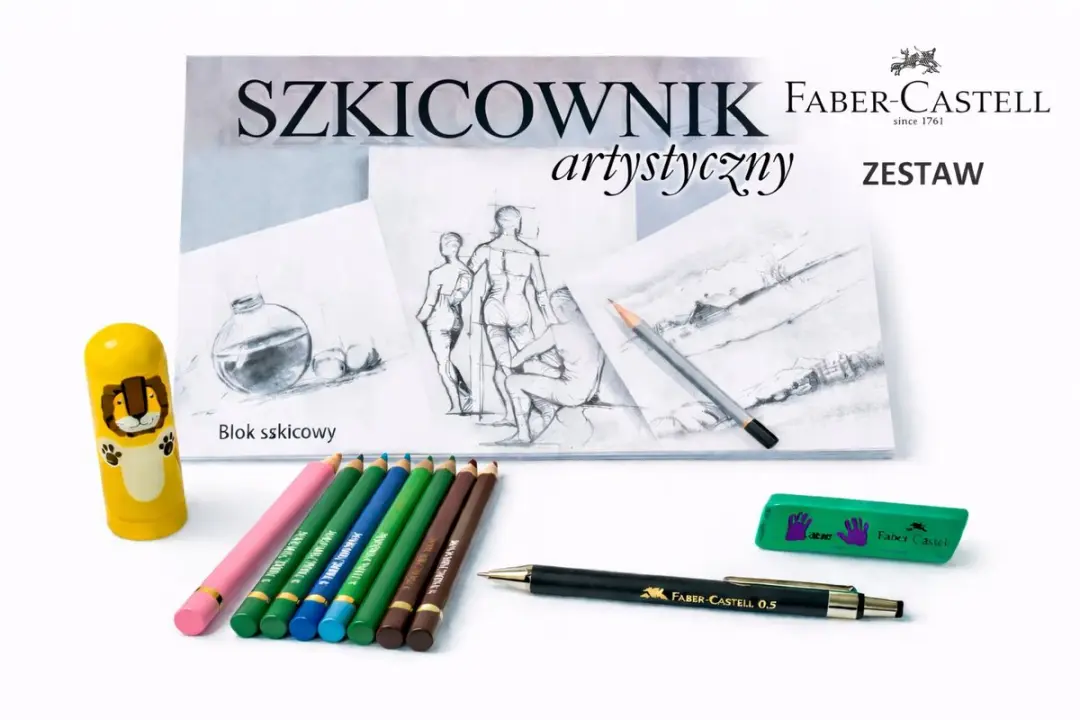 Faber-Castell Polychromos Kleurpotloden Set met Tekenblok & Accessoires