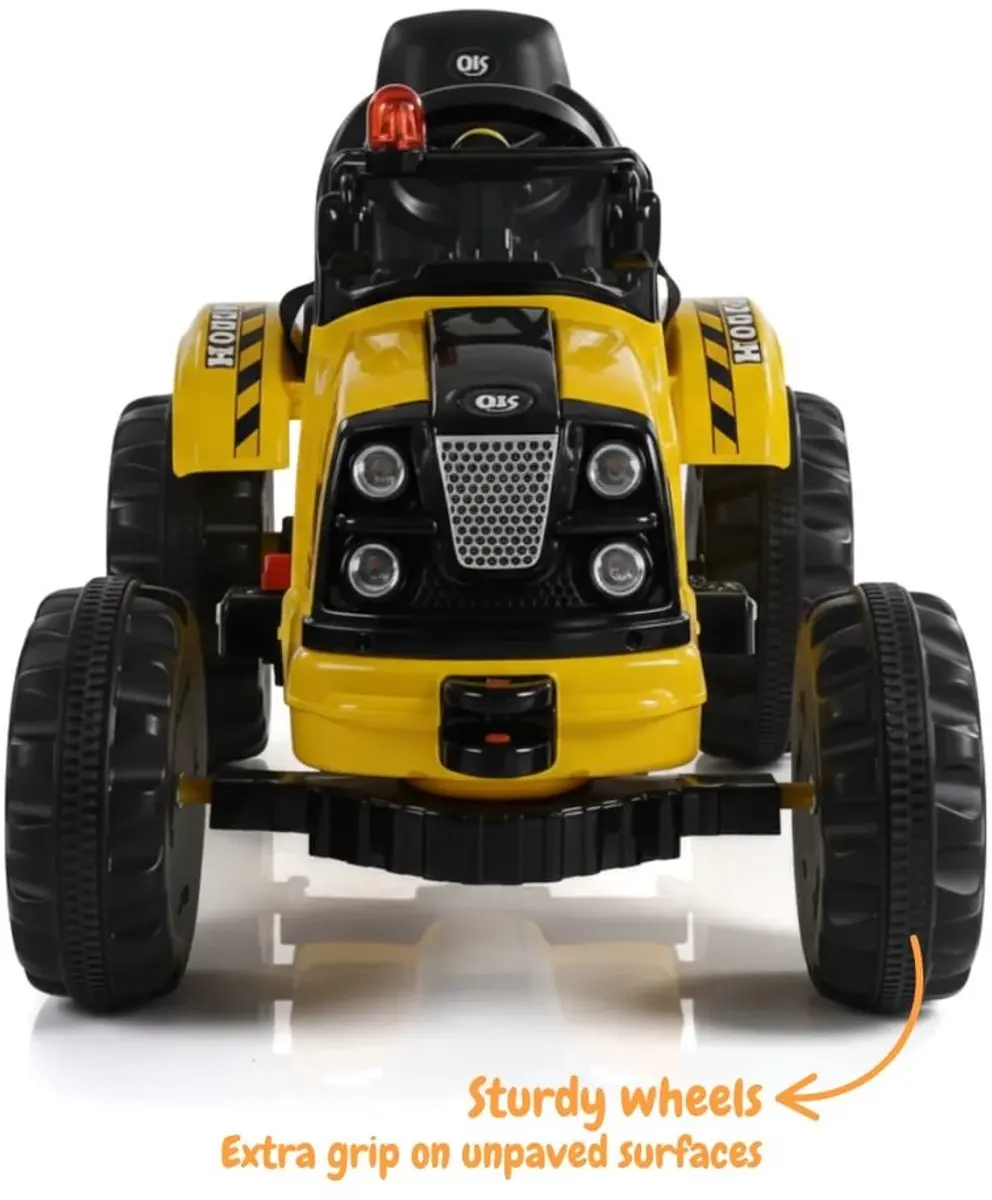 Vrooomy Kijana Kingdom 12V Kindertractor - Geel - afbeelding 5 van 6