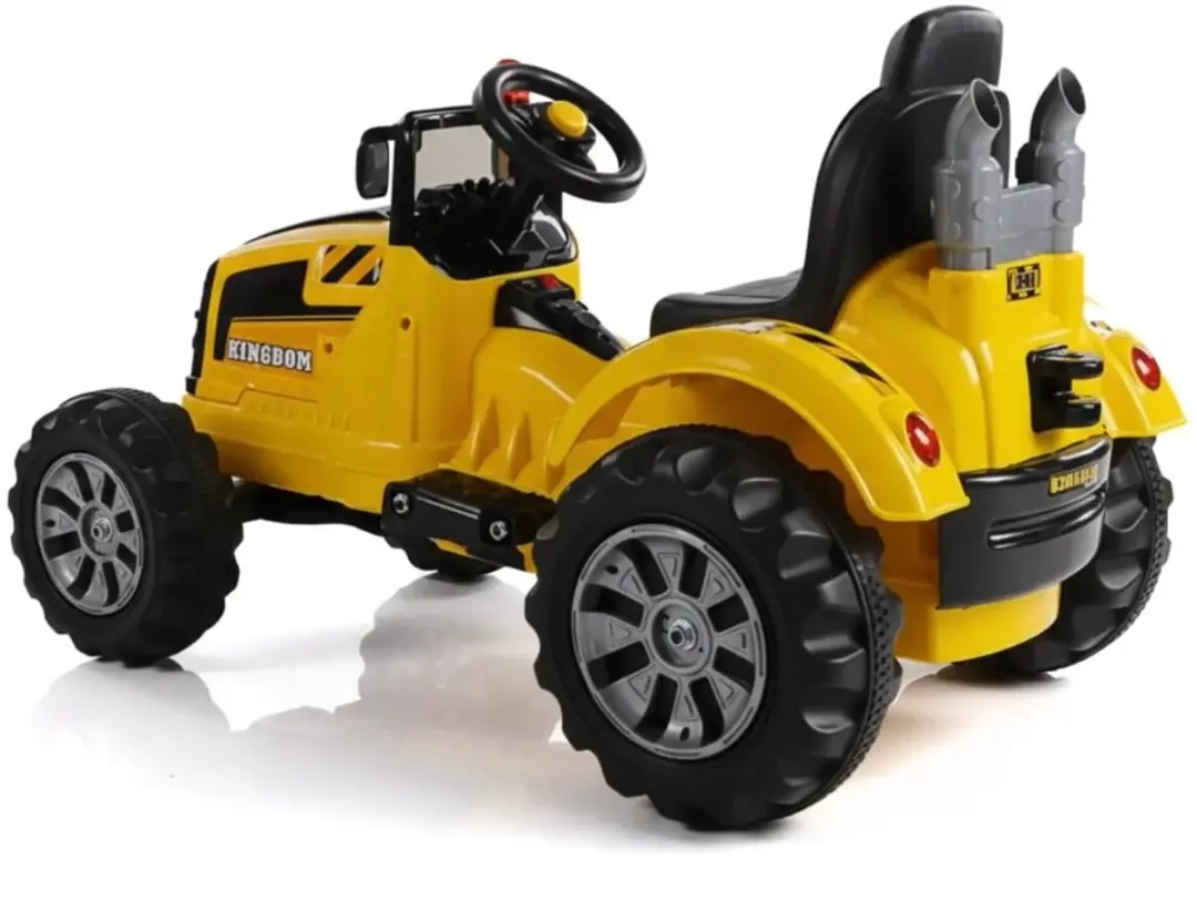Vrooomy Kijana Kingdom 12V Kindertractor - Geel - afbeelding 2 van 6