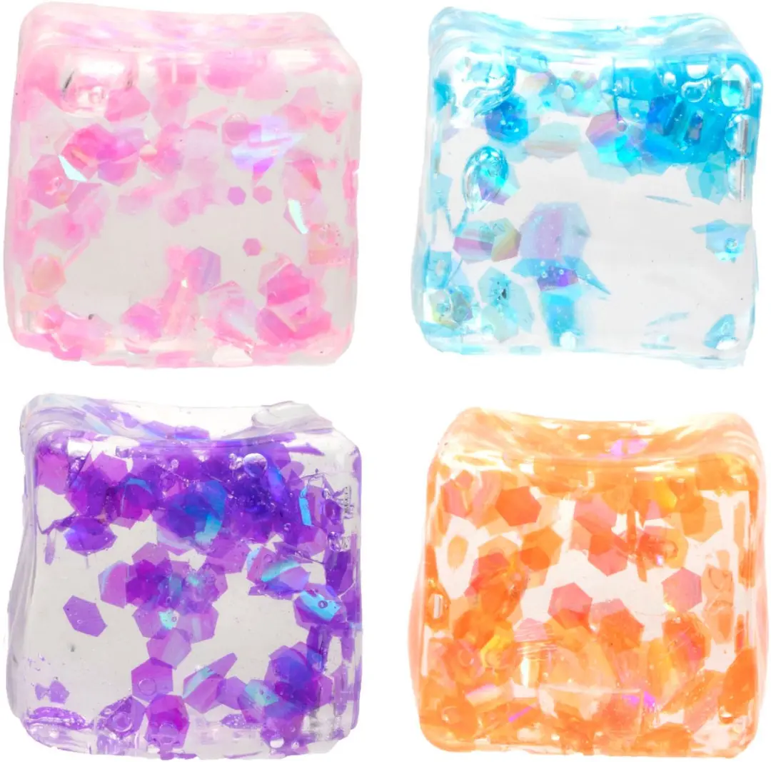 Slow Rise Ice Cube Glitter Squishy
