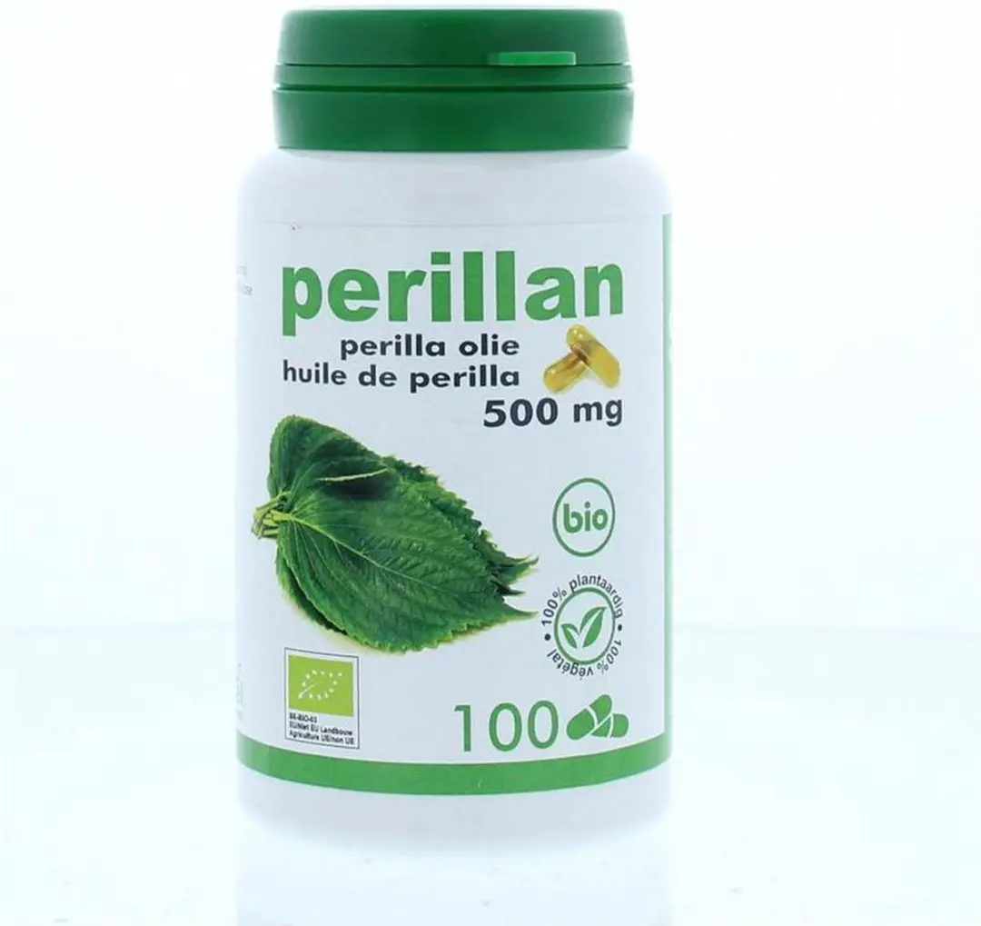 Soria Natural Perilla Olie 500mg - 100 Capsules - afbeelding 4 van 6