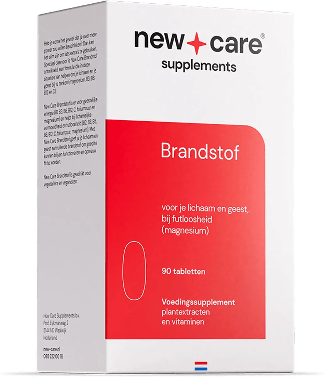 New Care Brandstof Vegan 90 Tabletten
