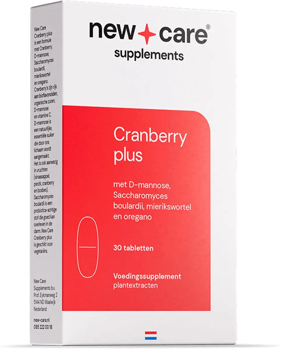New Care Cranberry plus D-mannose 30 tabletten