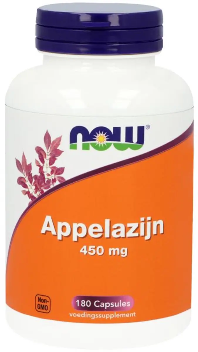 Now Foods Appelazijn 450mg - 180 Capsules - afbeelding 2 van 2