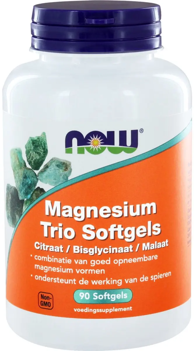 Now Foods Magnesium Trio Softgels 90 Stuks