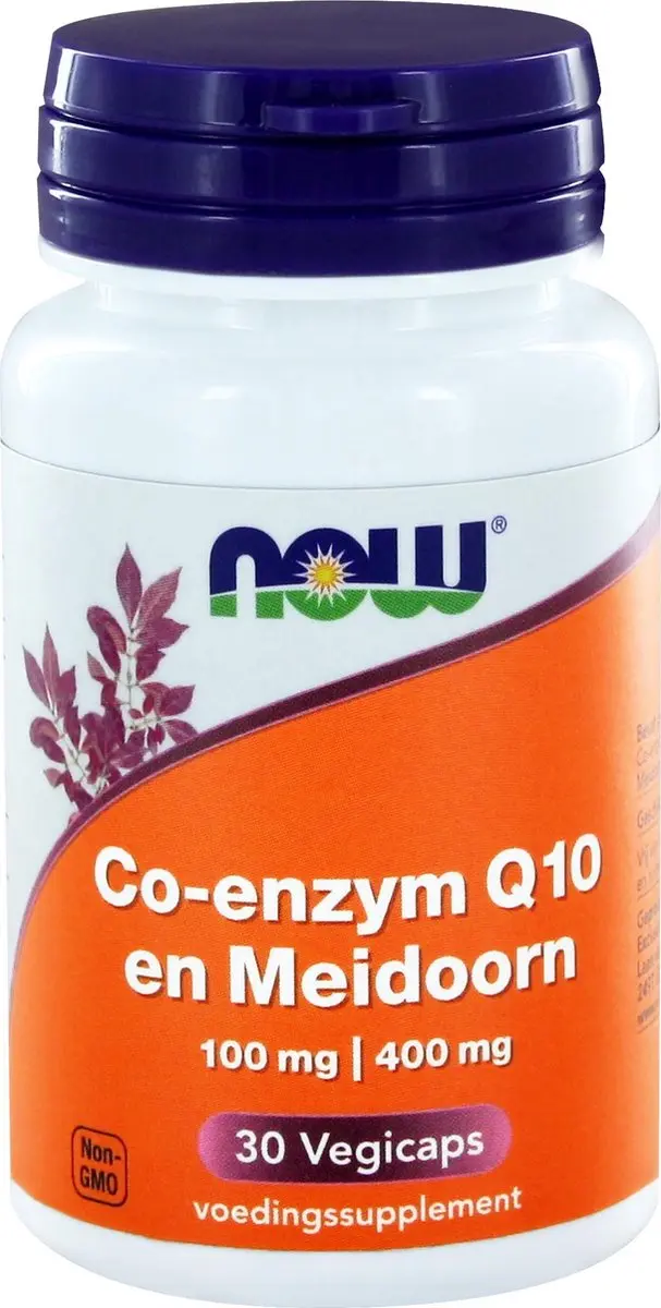 Now Foods Co-Enzym Q10 Meidoorn 30 Vegicaps