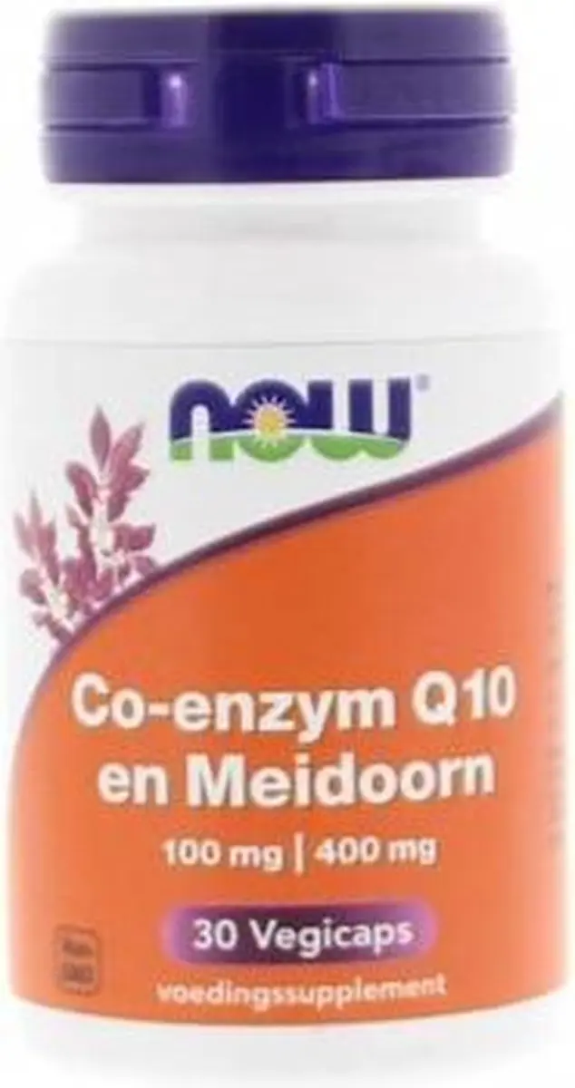 Now Foods Co-Enzym Q10 Meidoorn 30 Vegicaps - afbeelding 5 van 6