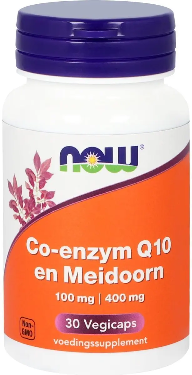 Now Foods Co-Enzym Q10 Meidoorn 30 Vegicaps - afbeelding 3 van 6