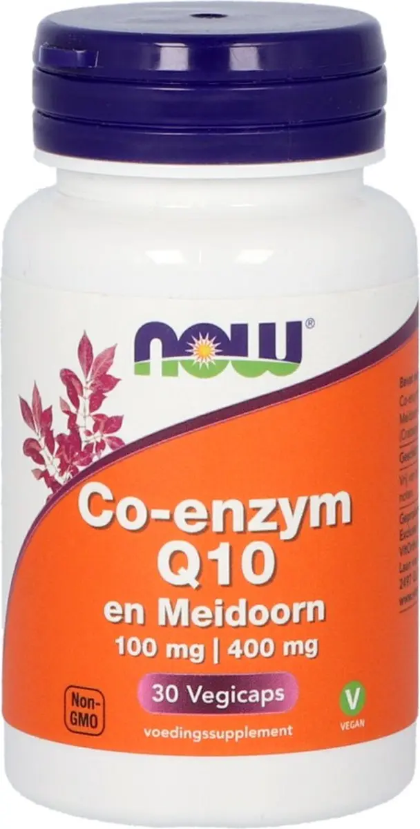 Now Foods Co-Enzym Q10 Meidoorn 30 Vegicaps - afbeelding 4 van 6