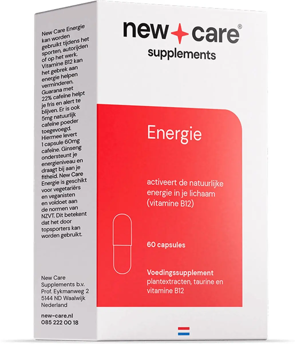 New Care Energie Cafeïne 60 Capsules