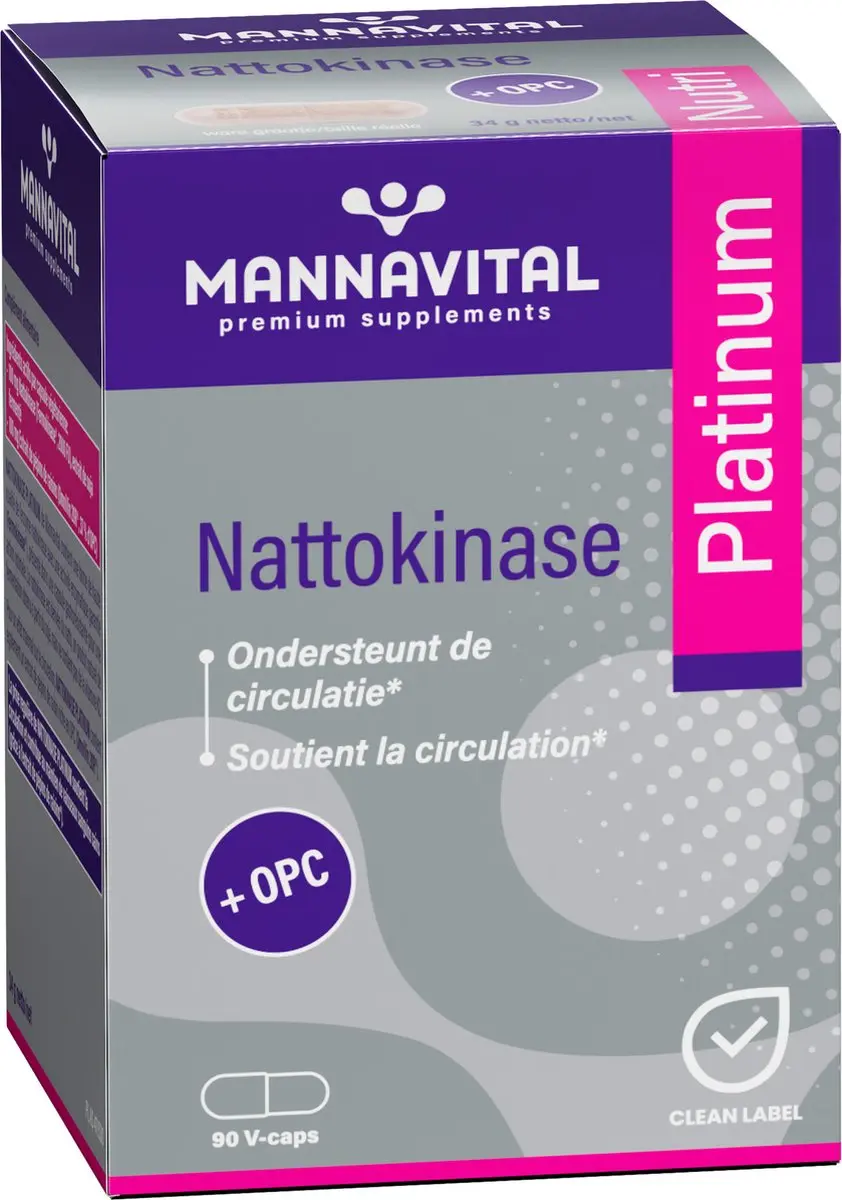 Mannavital Nattokinase 90 Vegetarische Capsules