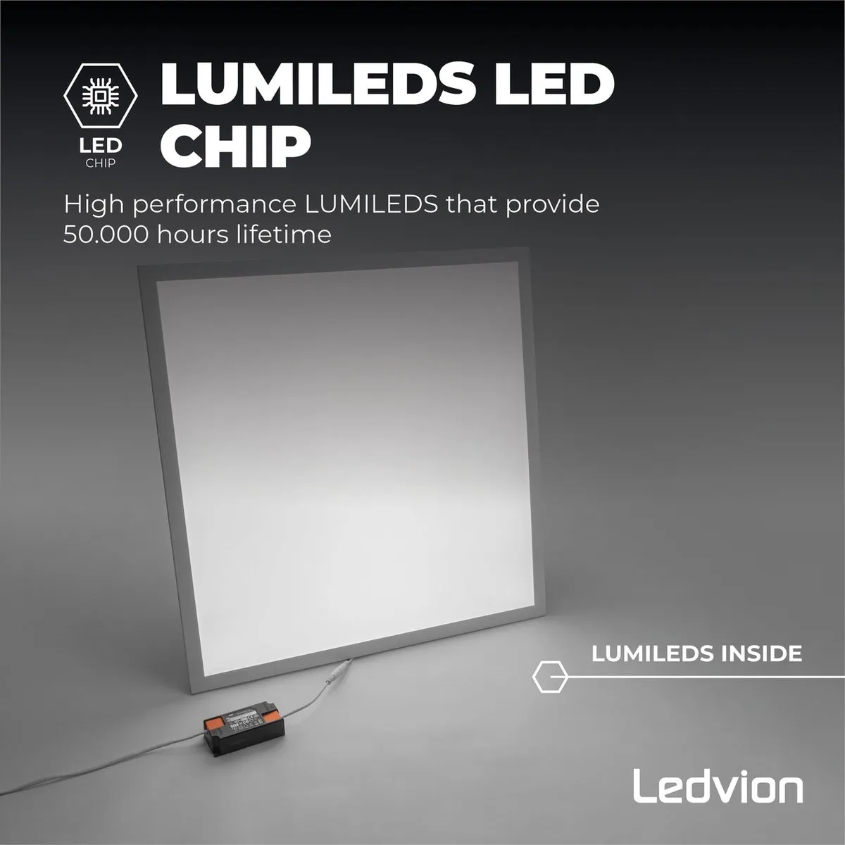 LEDVION LED Paneel 60x60cm 36W 4000K