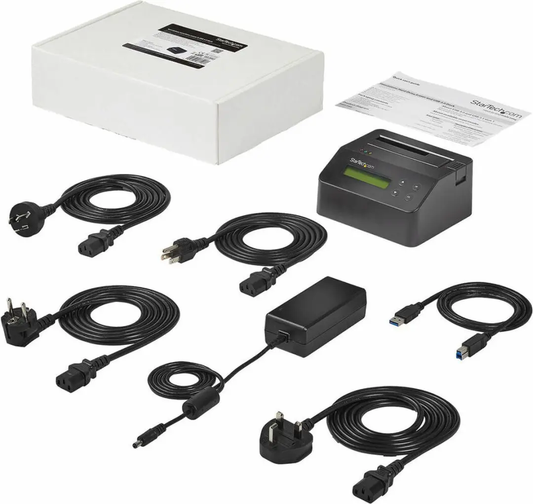 Startech USB 3.0 SSD/HDD Eraser & Docking Station - Zwart - afbeelding 2 van 6