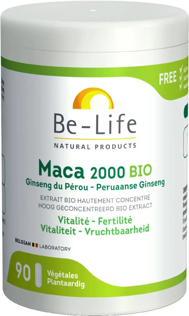 Be-Life Maca 2000 Bio 90 Capsules - afbeelding 2 van 4