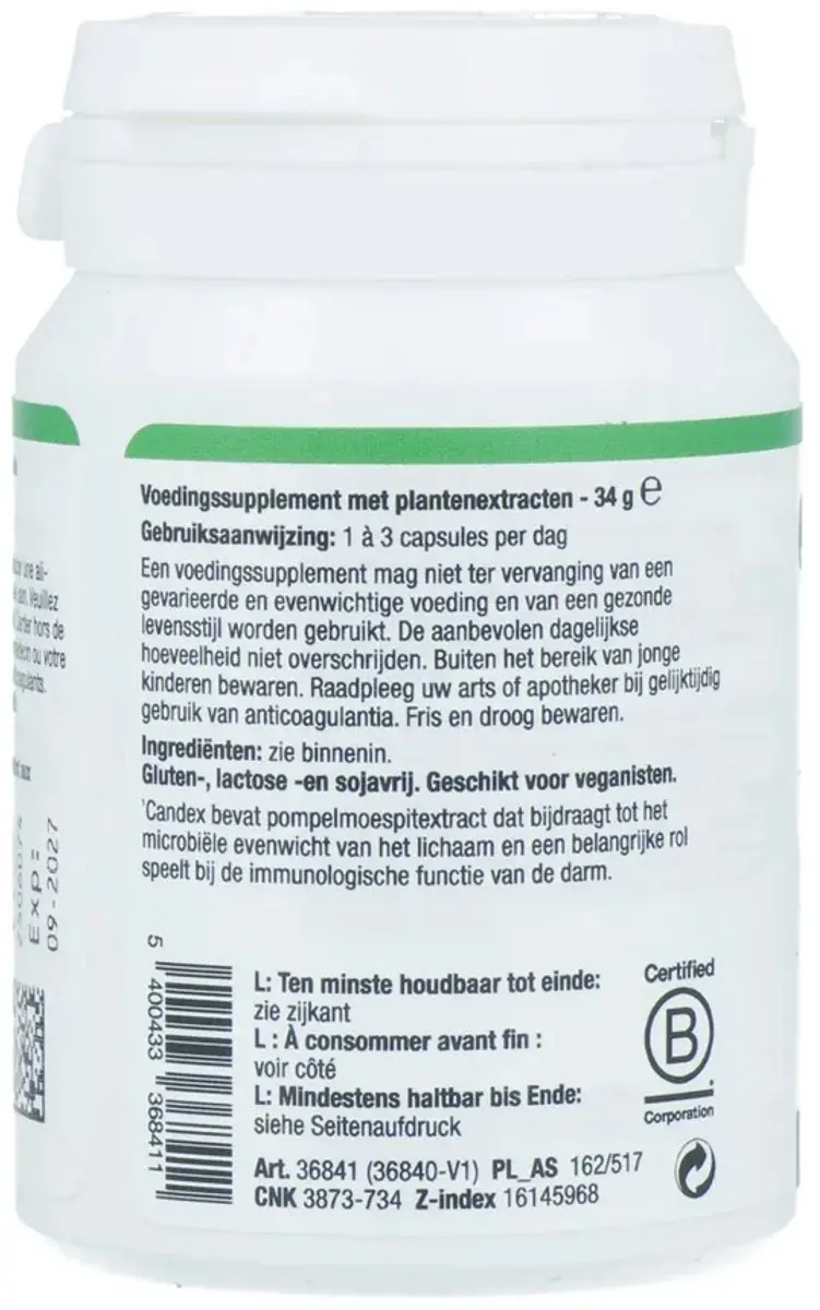 Metagenics Candex Capsules 45mg - afbeelding 3 van 3