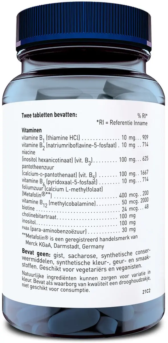 Orthica Co-Enzym B-Complex 60 Tabletten - afbeelding 4 van 6